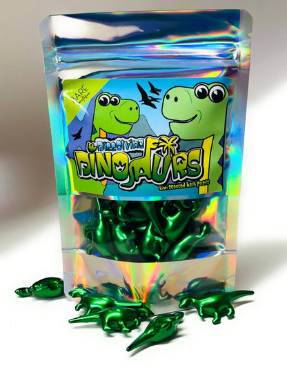DINOSAUR BATH PEARLS, KIWI SCENTED - Winterberries