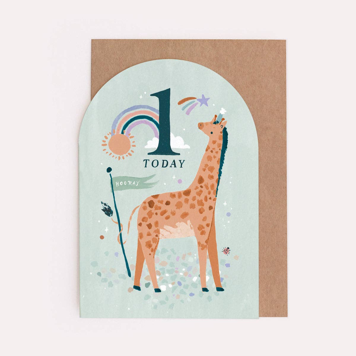 AGE 1 BIRTHDAY CARD - Winterberries