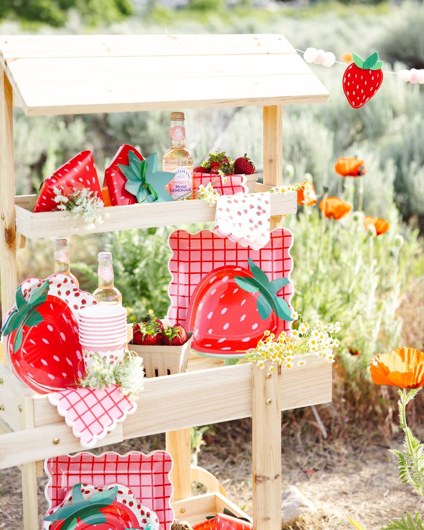 STW1140 - Strawberry Shaped Plate - Winterberries