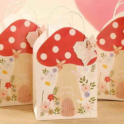 Toadstool Shaped Party Bags - Winterberries