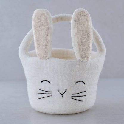 Felt Easter Bunny Basket - Winterberries