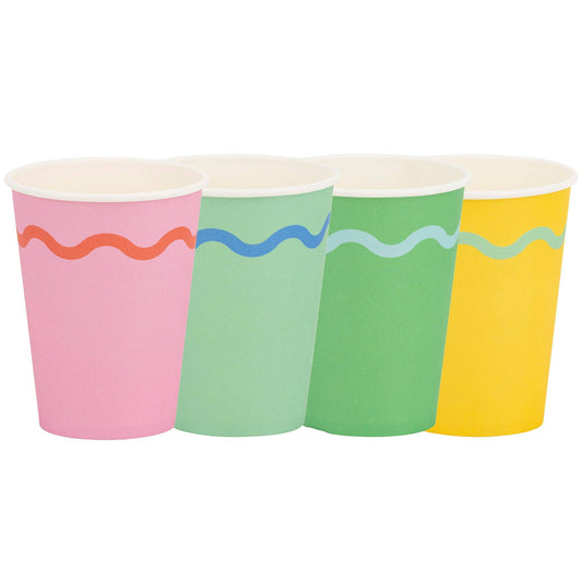 HBD1111 - Bright Birthday Party Cups - 12 oz - Winterberries