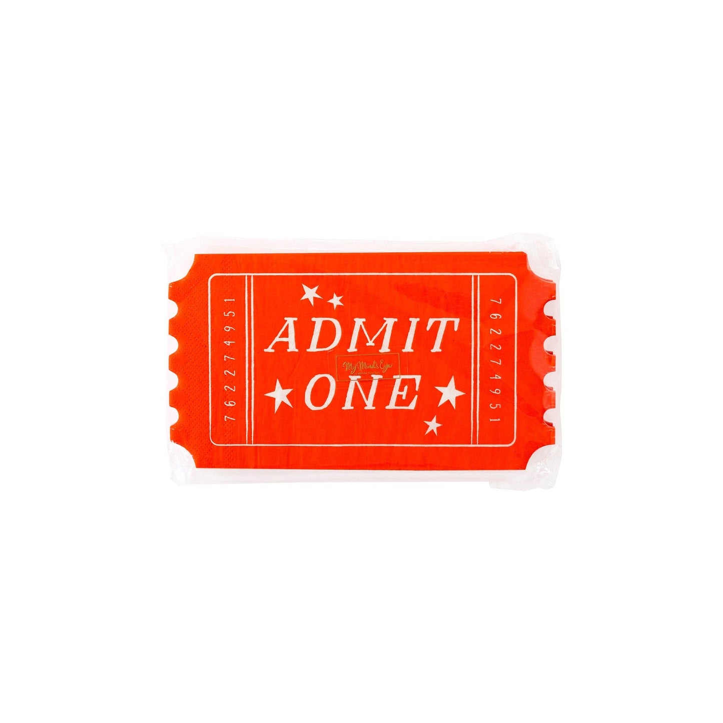 CAR938 -  Carnival Ticket Shaped Napkin - Winterberries