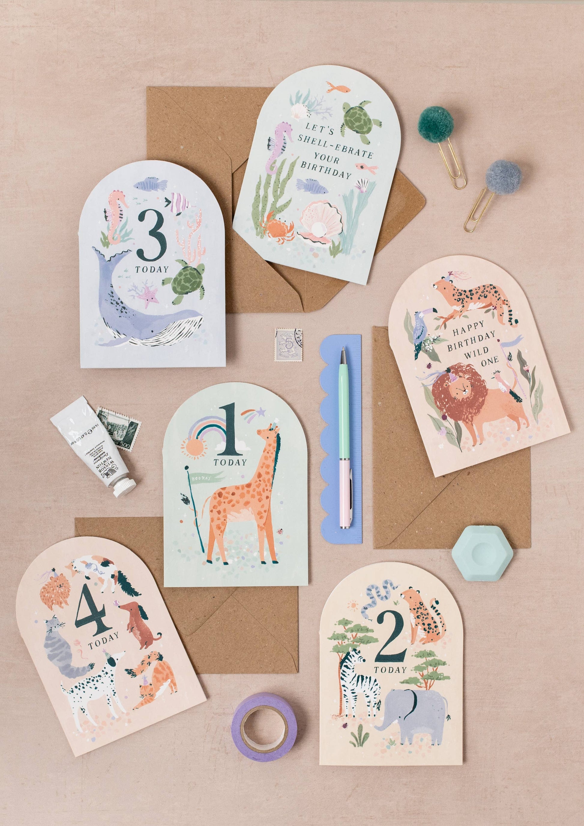 AGE 1 BIRTHDAY CARD - Winterberries