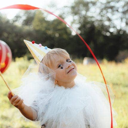 Partydeco Circus Party Hats With Pom Poms x 6