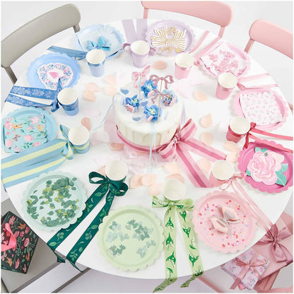 Rico Design Scallop Paper Party Plates x 8 - Ocean Mix
