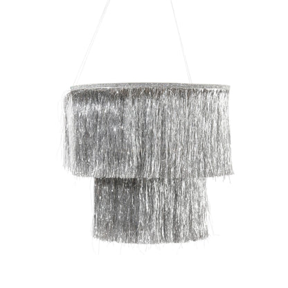 SILVER FRINGE CHANDELIER - Winterberries