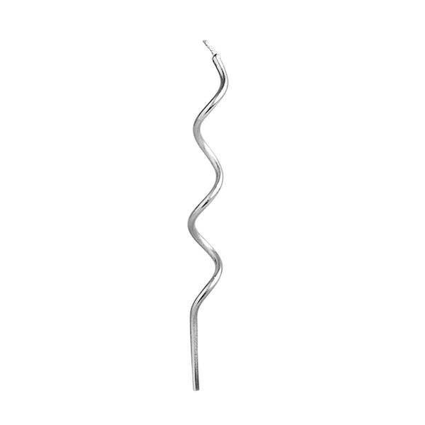 X12 SILVER CURLY CANDLES