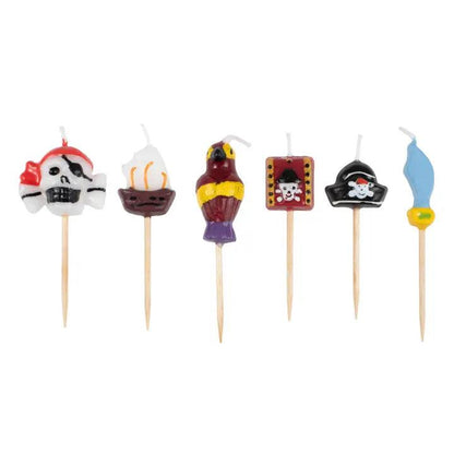 x6 Pirate Candles - Winterberries