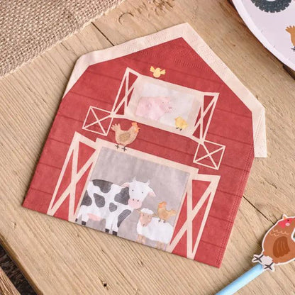 x16 Barn Farm Paper Napkins - Winterberries