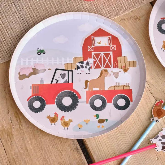 x8 Farm Animals Plates - Winterberries