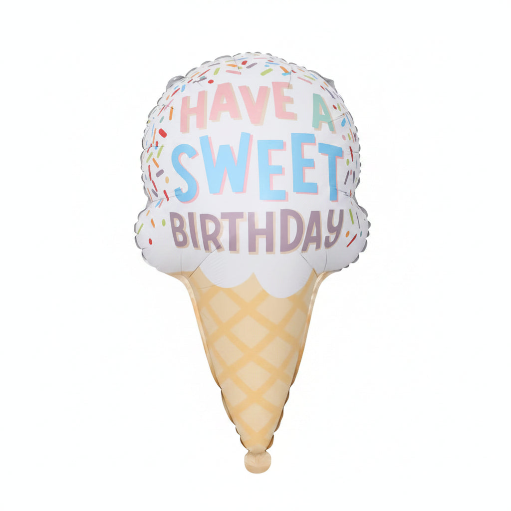 'HAPPY BIRTHDAY' THEMED DEFLATED FOIL BALLOON