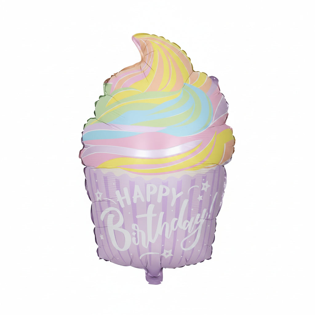 'HAPPY BIRTHDAY' THEMED DEFLATED FOIL BALLOON