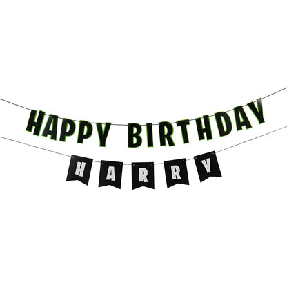 HAPPY BIRTHDAY PERSONALISED GARLAND - Winterberries