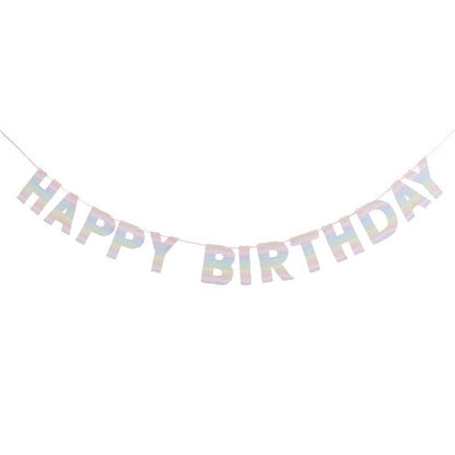 RAINBOW HAPPY BIRTHDAY GARLAND - Winterberries