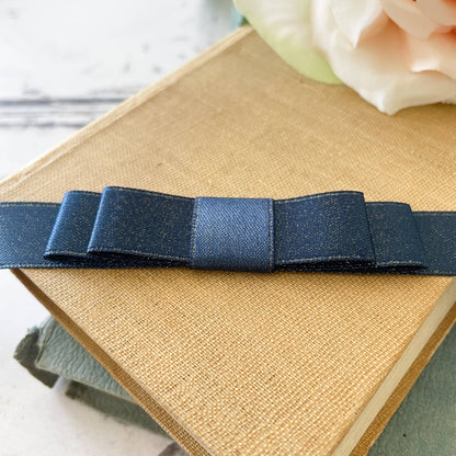 Dior Bow - Navy Sparkle - Winterberries