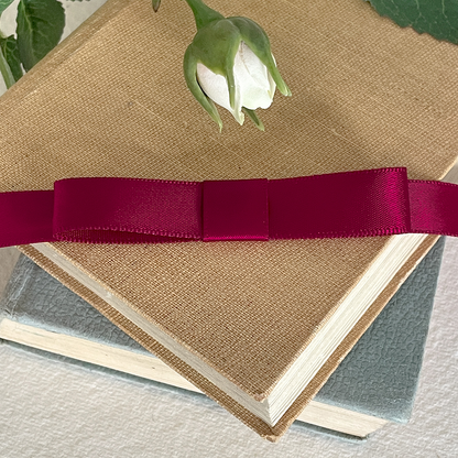 Single Dior Bow - Wine - Winterberries
