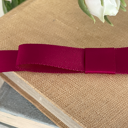Single Dior Bow - Wine - Winterberries