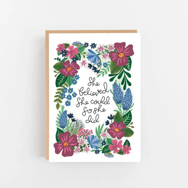 She Believed She Could So She Did - Winterberries