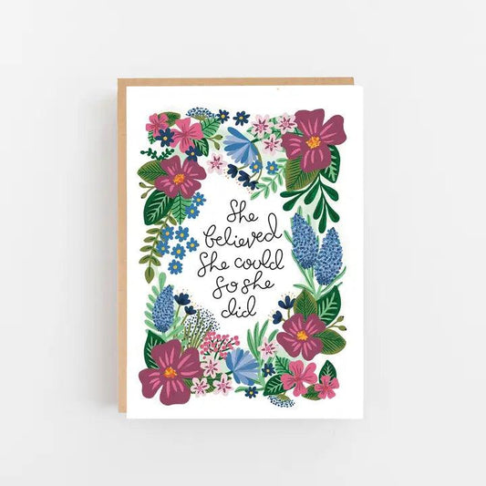 She Believed She Could So She Did - Winterberries