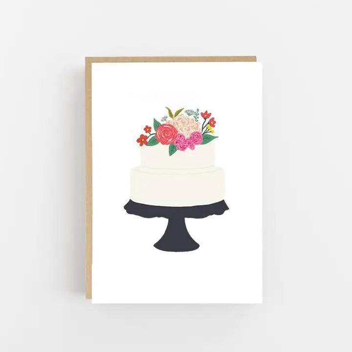 Wedding Cake Card - Winterberries