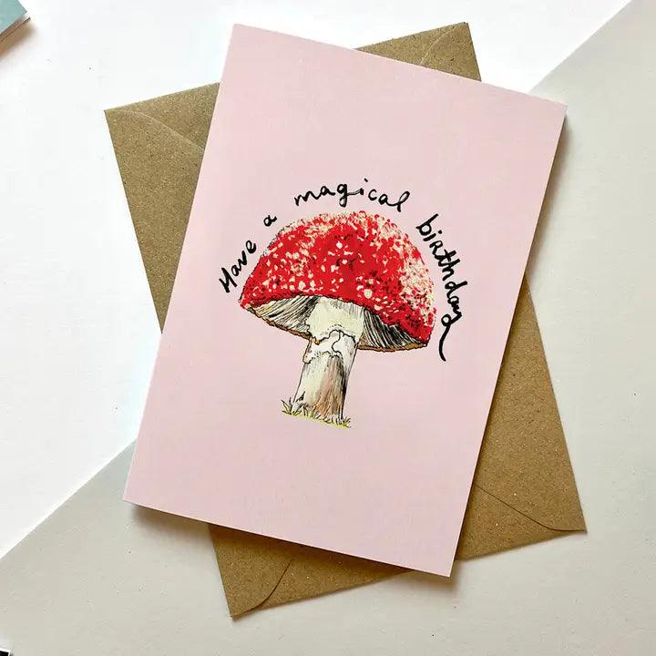 MAGICAL MUSHROOM BIRTHDAY CARD - Winterberries