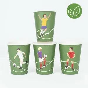 x8 Soccer Paper Cups - Winterberries