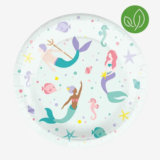 x8 Mermaid Plates - Winterberries