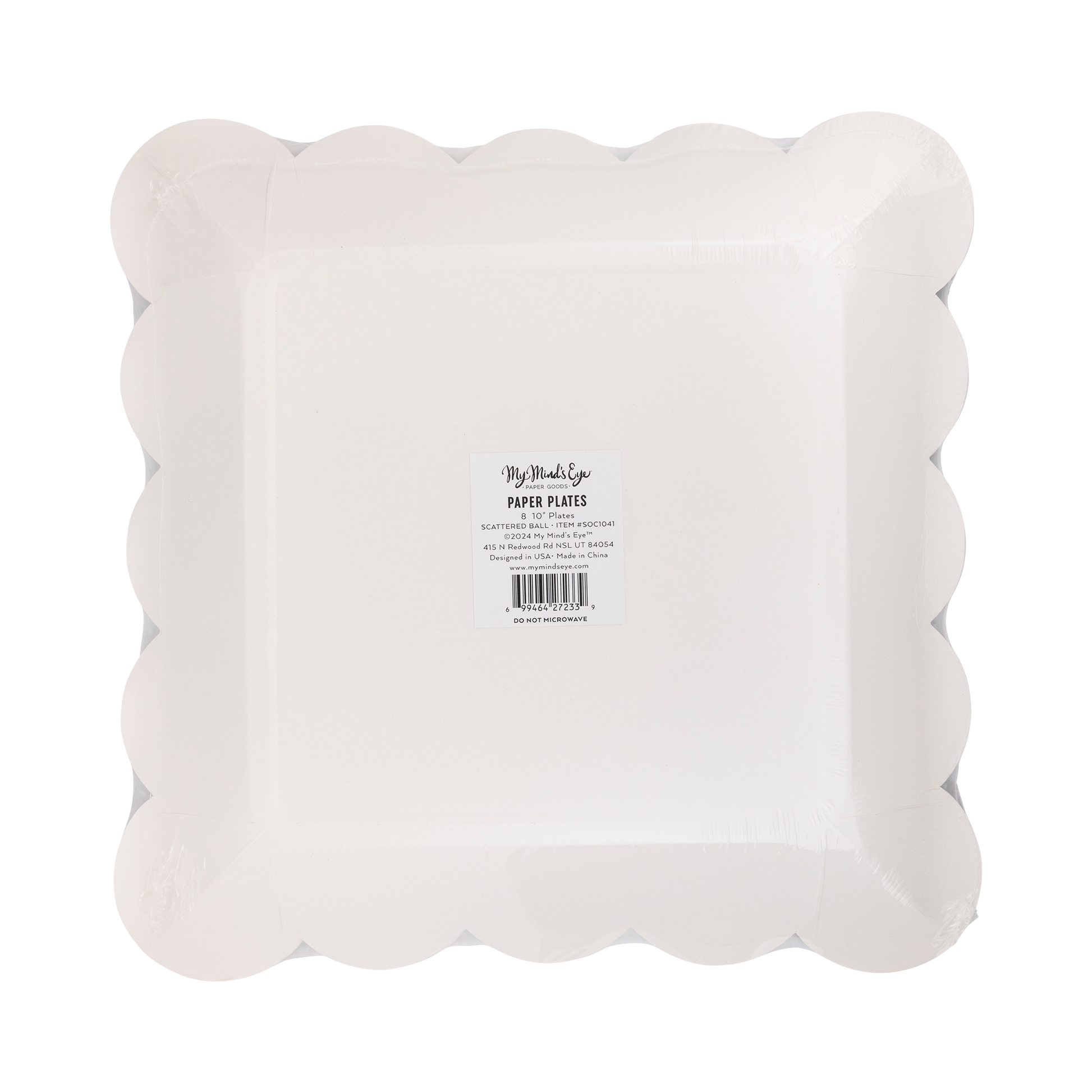x8 FOOTBALL SCATTERED BALL PAPER PLATES - Winterberries