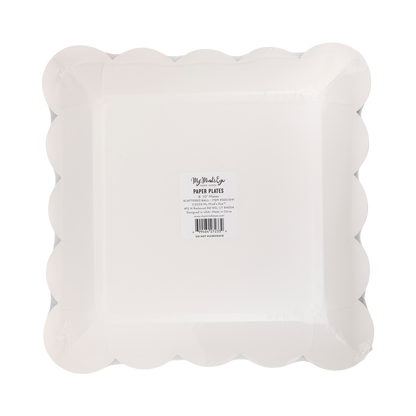 x8 FOOTBALL SCATTERED BALL PAPER PLATES - Winterberries