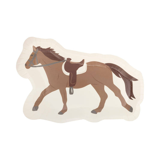 x8 HORSE PAPER PLATES - Winterberries