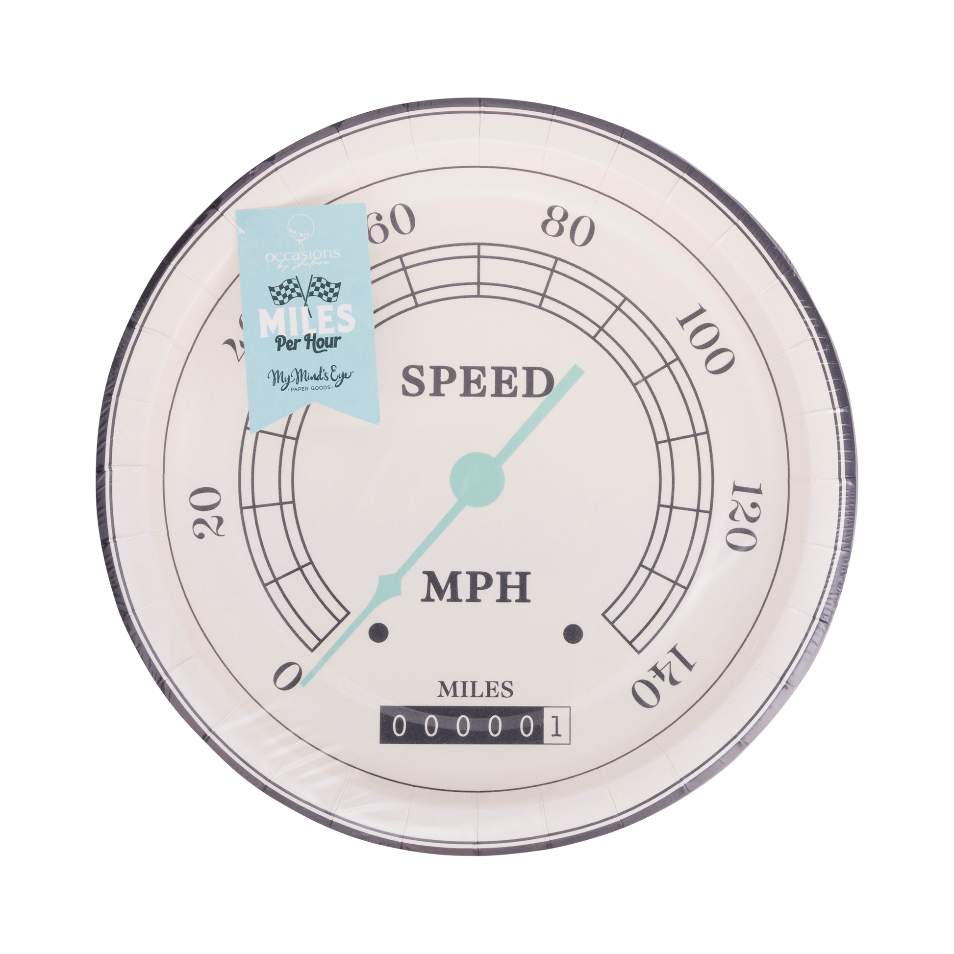 x8 MILES PER HOUR SPEEDOMETER PAPER PLATES - Winterberries