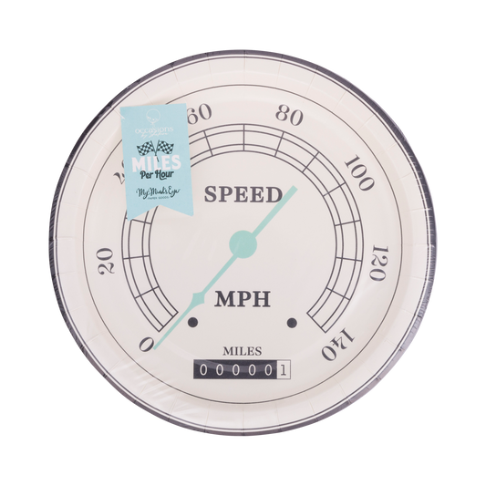 x8 MILES PER HOUR SPEEDOMETER PAPER PLATES - Winterberries