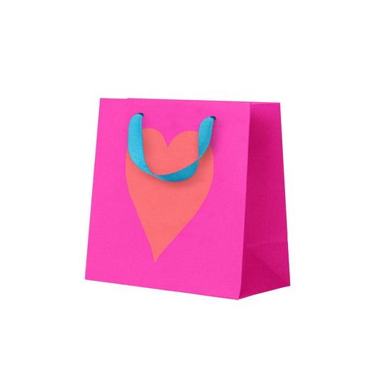 Neon Heart Mini Gift Bag (12120) - Winterberries