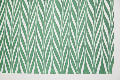 Hand Marbled Wrapping Paper Sheets - Candy Stripes Green - Winterberries
