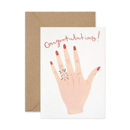 Engagement Ring Card - Winterberries