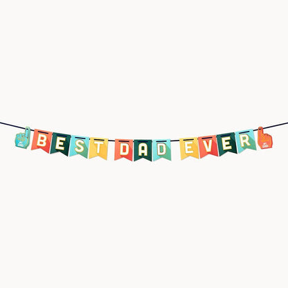 Best Dad Ever Colorful Garland - Winterberries