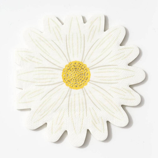 x20 DAISY SHAPED PAPER NAPKINS - Winterberries