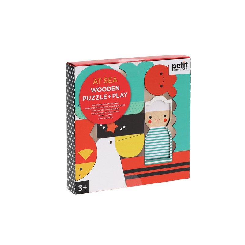 At Sea Mini Wood Puzzle - Winterberries