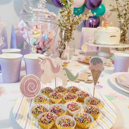 x12 Sweet Unicorn Toppers - Winterberries