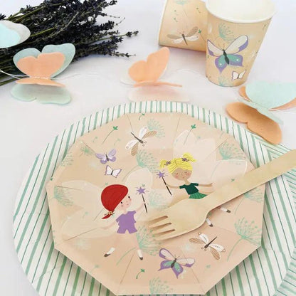 x8 Magical Fairies Plates - Winterberries