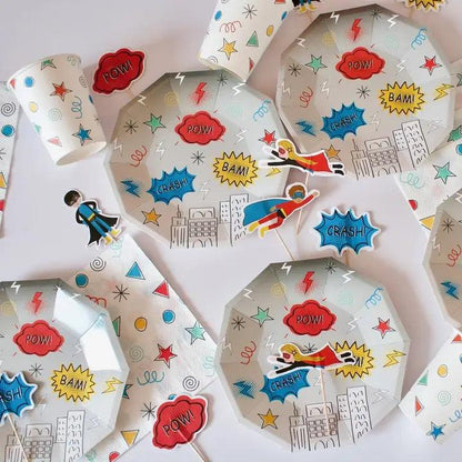 x8 Superhero Plates - Winterberries