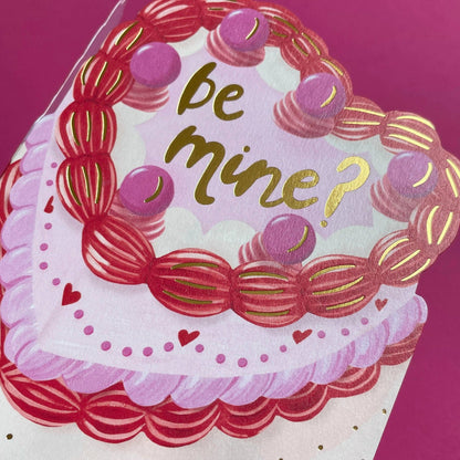 'Be Mine?' card - Winterberries