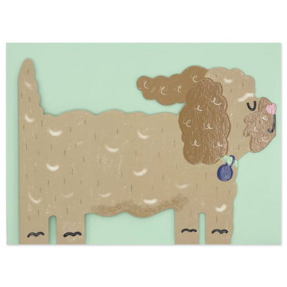 COCKAPOO EVERYDAY GREETING CARD - Winterberries