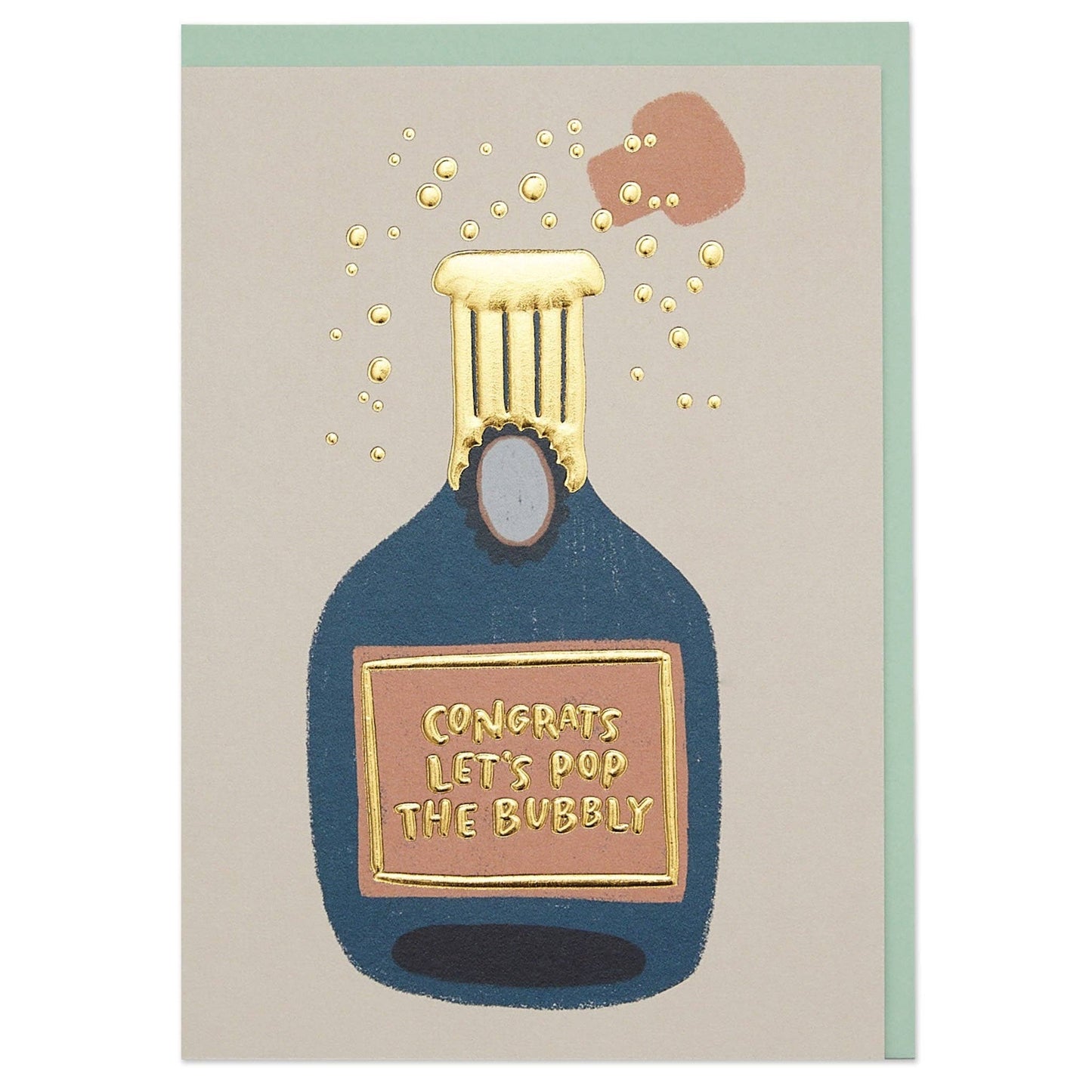 Congrats Let's pop the bubbly' card (WHM49) - Winterberries