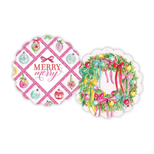 Gift Tag Merry Ornaments - Winterberries
