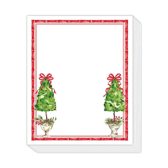 Stack Pad Red Bamboo Border - Winterberries