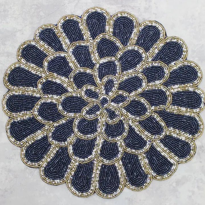 Blue & Gold Placemat - Winterberries