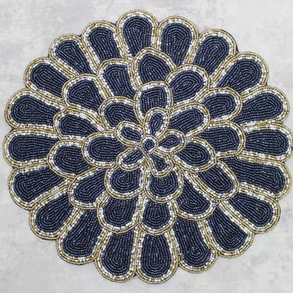 Blue & Gold Placemat - Winterberries