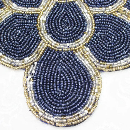 Blue & Gold Table Runner - Winterberries